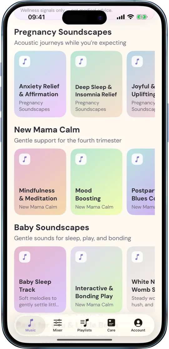 WombVibe pregnancy and baby soundscapes